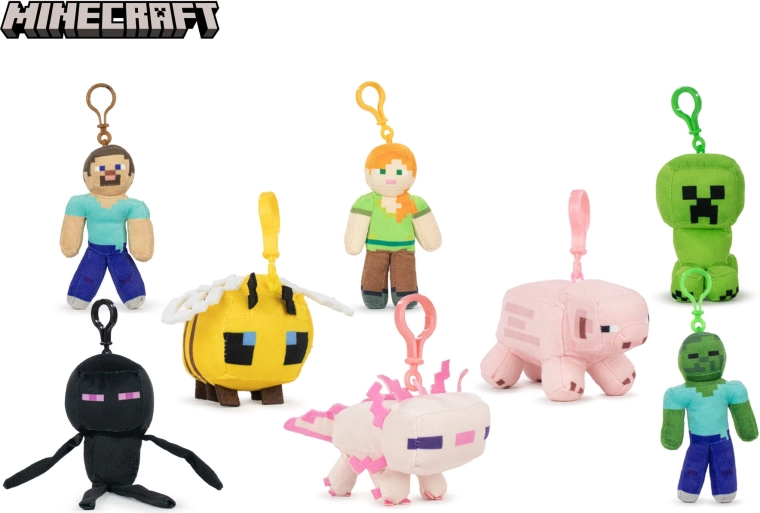 Minecraft plysnøglering 12 cm