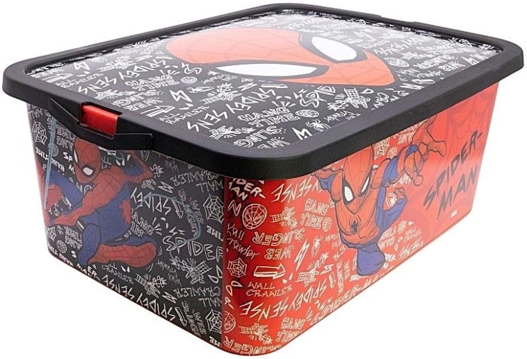 Stor opbevaringskasse med kliklåg Spider-Man - 1 stk.