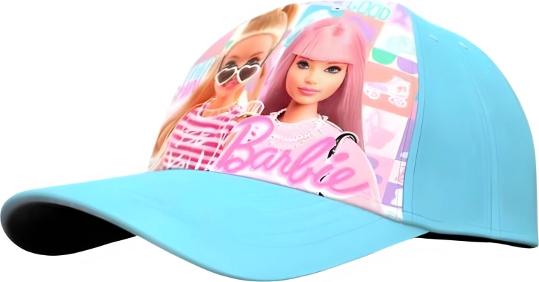 Turkis børnekasket med Barbie