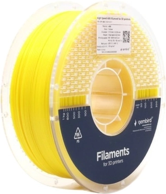 ABS-filament High Speed 1,75 mm, 1 kg, gul