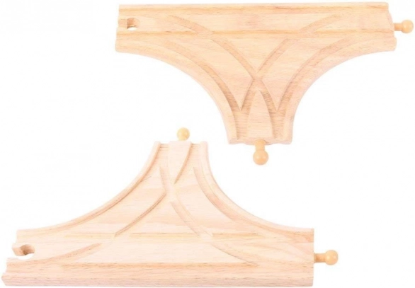 T skift 2 stk Bigjigs Rail
