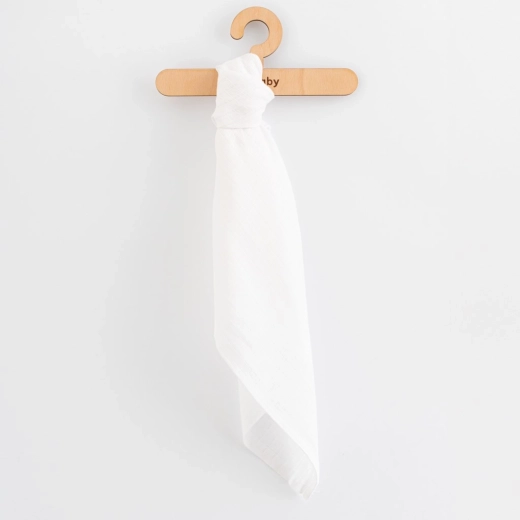 Stofbleer i bomuld NEW BABY Standard 70 × 80 cm, 10 stk., hvide