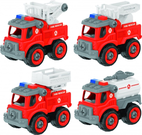 Skruende brandbiler 4 stk