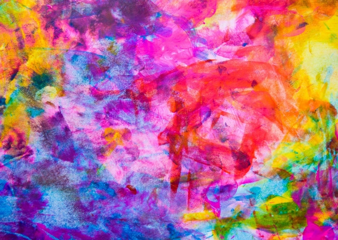 ENJOY puslespil farverig abstrakt oliemaleri, 1000 brikker