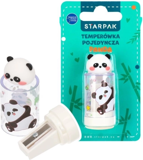 Blyantspidser Panda med viskelæder – 1 stk