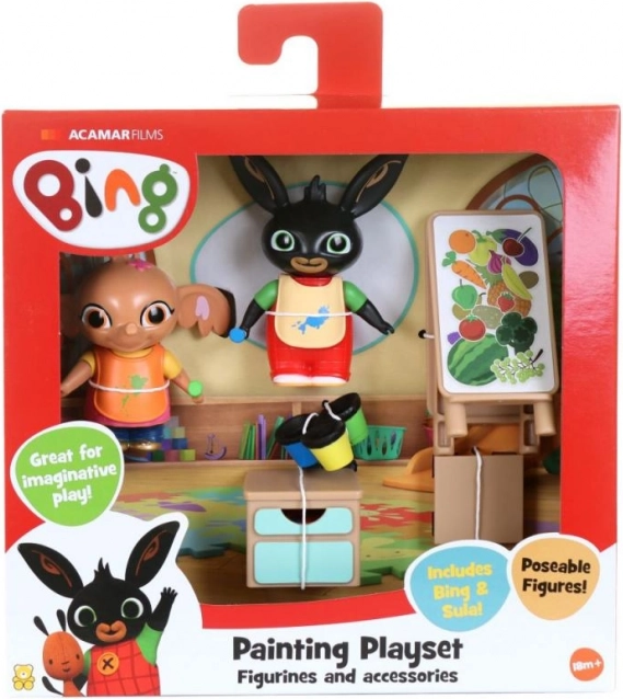 Mal med Bing – legesæt med figurer