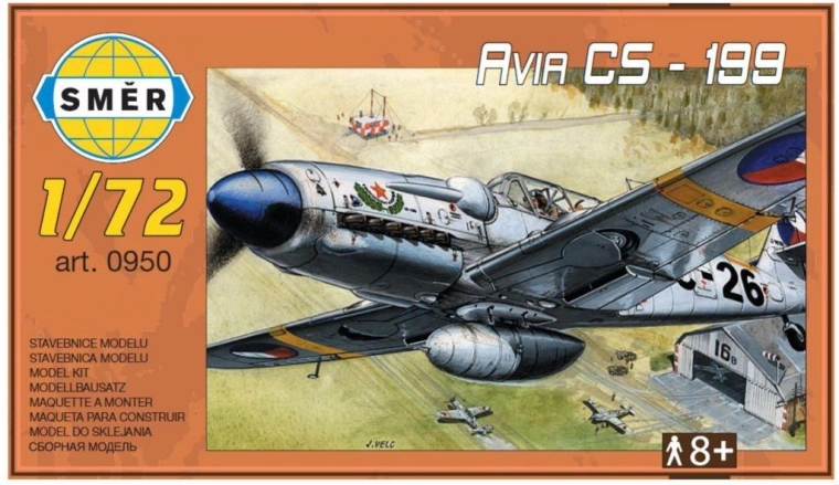 Model fly afia cs-199 plast 1:?? 13,7 × 12,6 cm