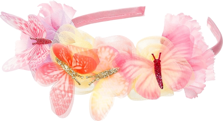 Souza hårbøjle Lilyanne med blomster og sommerfugle