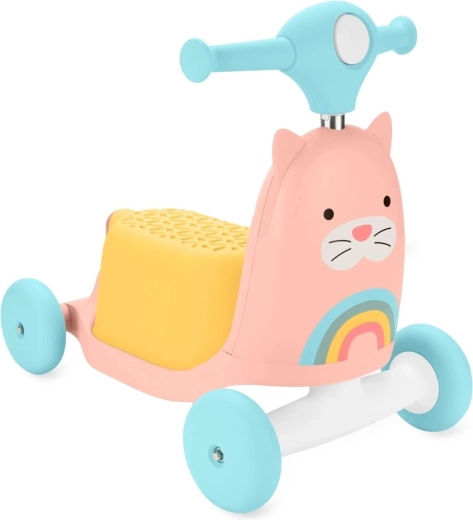 Skip Hop Zoo 3-i-1 gåvogn, ride-on og løbehjul (kat)