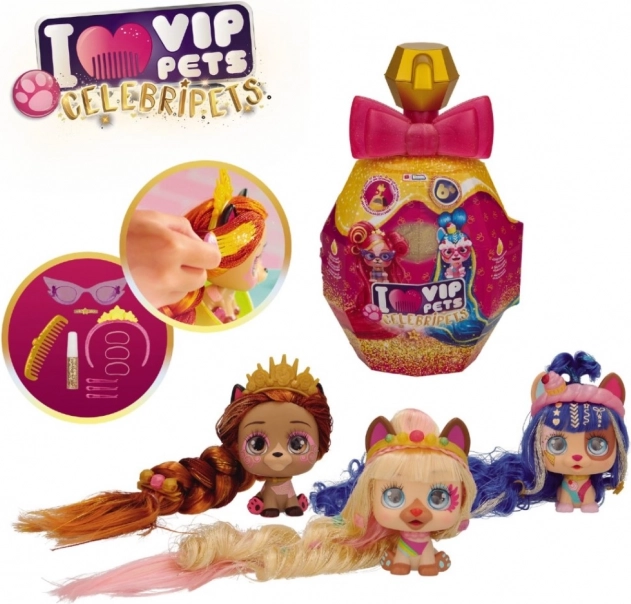 VIP Pets Celebripets – stylingsfigurer af hunde med ekstra langt hår