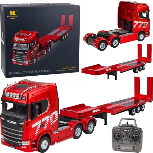 RC-lastbil Scania 770S med trailer Huina 1:18 - 1 stk.