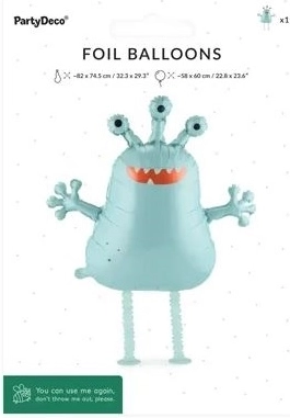 Folieballon UFO-figur 58 × 60 cm mix