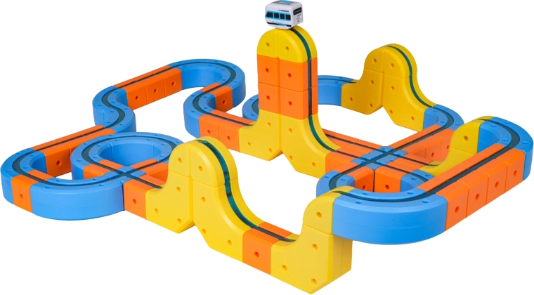 Genopladeligt tog med opladning via USB