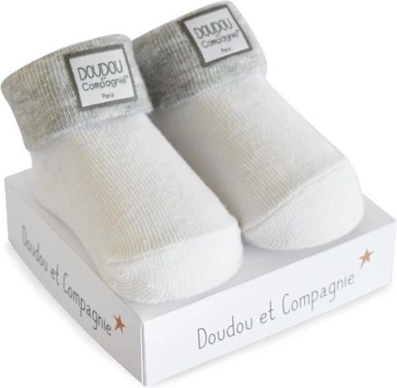 Gavesæt DOUDOU – universelle babystrømper 0–6 måneder