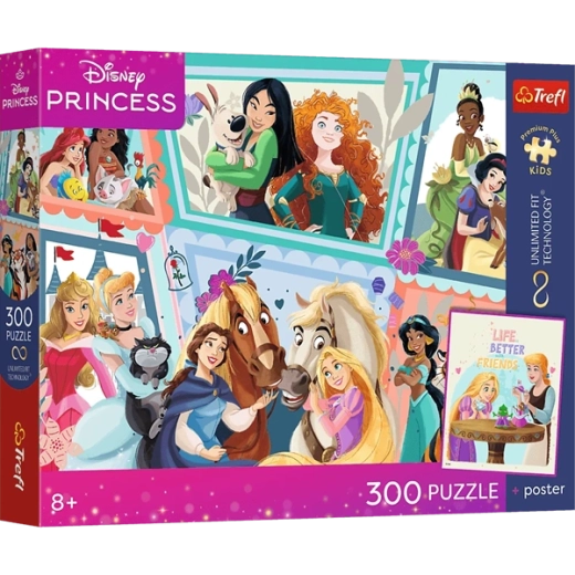 300 brikker med Disney-prinsesser som motiv