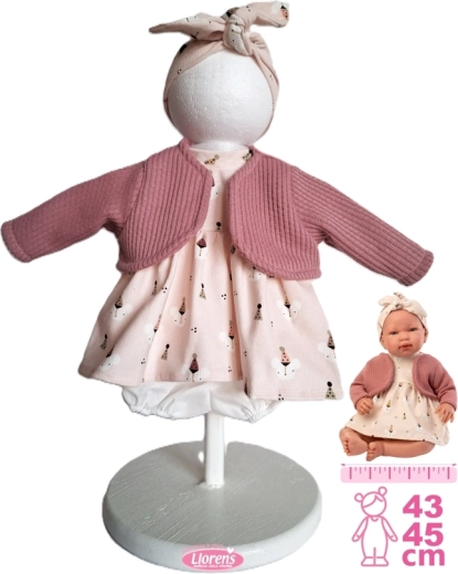 Tøj til babydukke New Born Llorens 43–45 cm