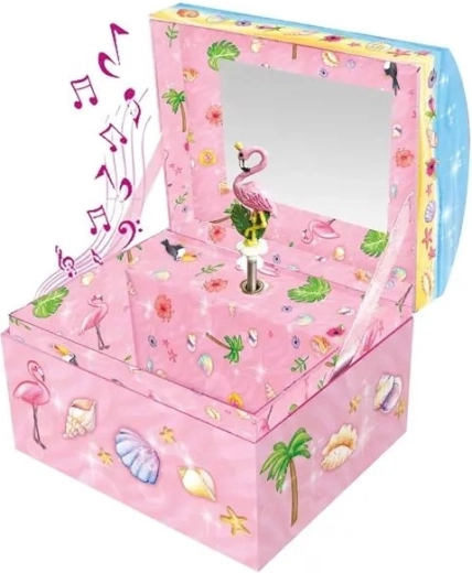 Dansende flamingo og spejl