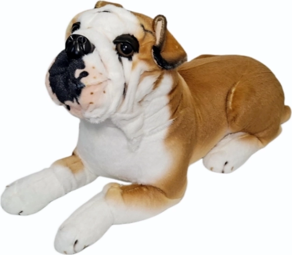 Plys hund bulldog - 1 stk.
