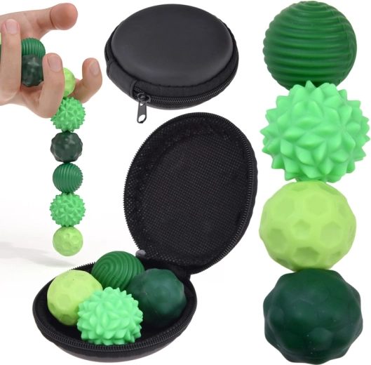 Magnetiske antistress sanse-fidgetbolde med etui