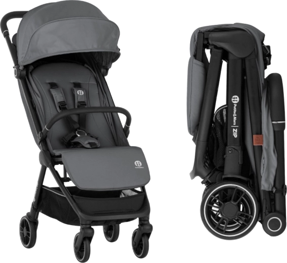 Petite&Mars sportsklapvogn Zip smoky anthracite