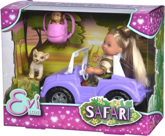 Panenka Evička Safari med bil