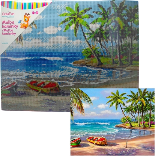 Diamantmaling – oase 40 × 50 cm