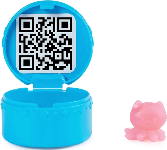 Kattepost med overraskelse og QR‑kode