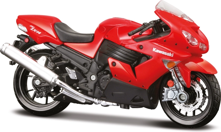 Maisto motorcykel Kawasaki Ninja ZX-14R rød 1:18