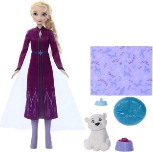 Disney Frost Elsa-dukke med isbjørneunge