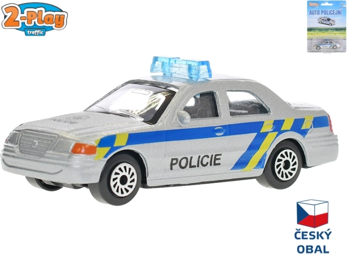 Metalmodel af politibil 8 cm – Politibil