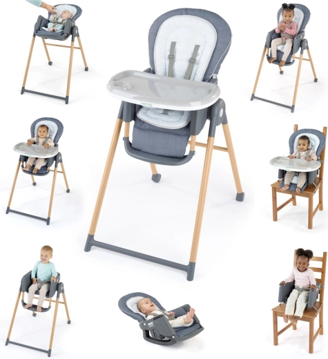 Multifunktionel højstol 7-i-1 Ingenuity Proper Positioner Chambray