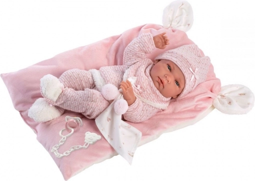 Realistisk babydukke med hel vinylkrop 40 cm
