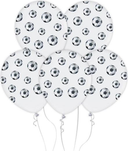 Fodboldballoner 30 cm, 5 stk.