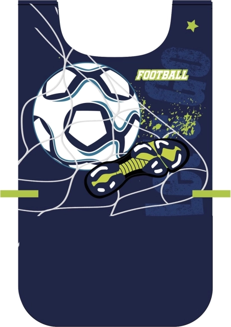 Børnebeskyttende poncho-forklæde fodbold