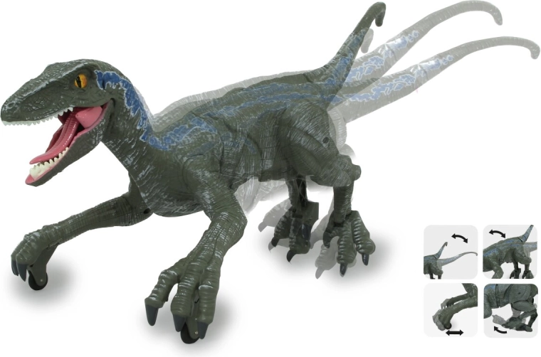 Realistisk velociraptorbevægelse