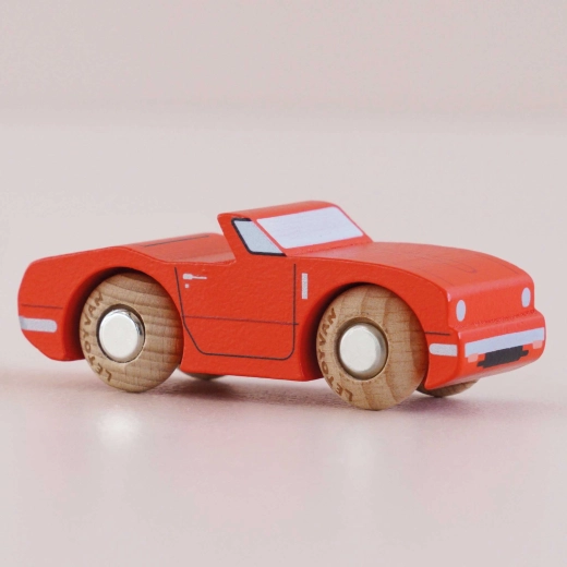 Le Toy Van træbil Marc i racingrød