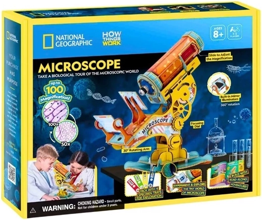 CubicFun National Geographic 3D-puslespil mikroskop