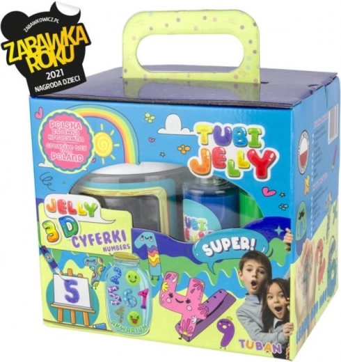 Tubi Jelly sæt – 6 farver med lille akvarium og tal