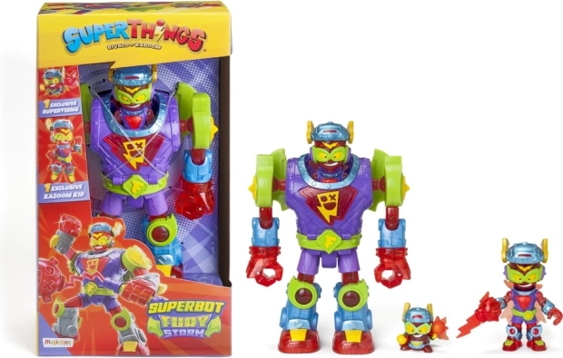 robotfigur superthings superbot fury storm med tilbehør