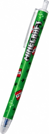 Grøn Minecraft-gelpen med viskefunktion