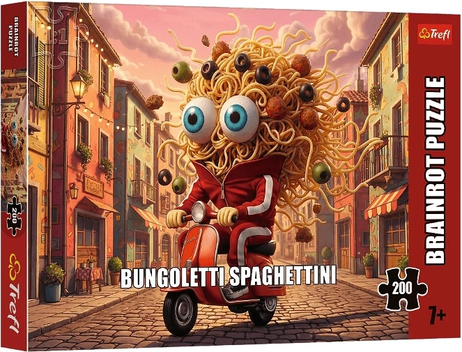Trefl Puzzle BrainRots “bungoletti spaghettini” 200 brikker