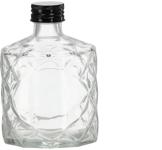 Diamantflaske 250 ml med metal låg 28 mm