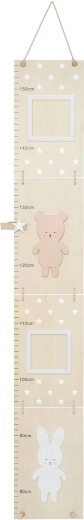 Jabadabado børnemåler til væg Teddy & Bunny