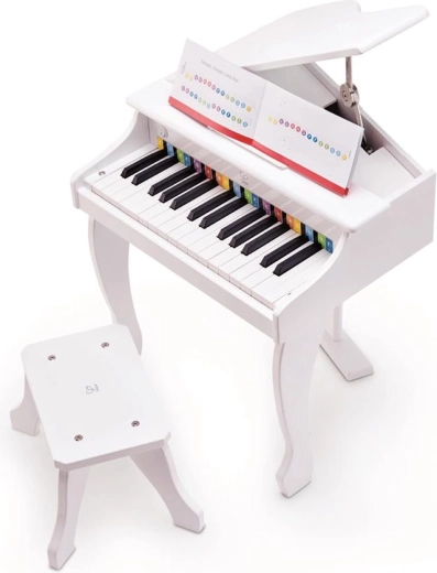 Elektronisk børnepiano Deluxe Grand Piano hvidt