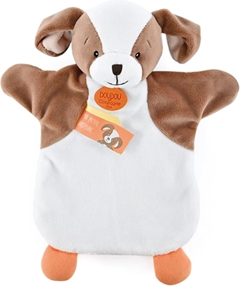 Plys hånddukke hund 25 cm