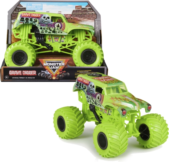 Monster Jam Grave Digger monstertruck i skala 1:24