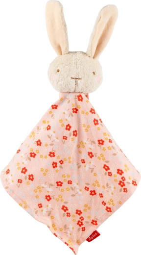 Første nusseklud/tryghedsklud kanin, pink 32 cm Sigikid
