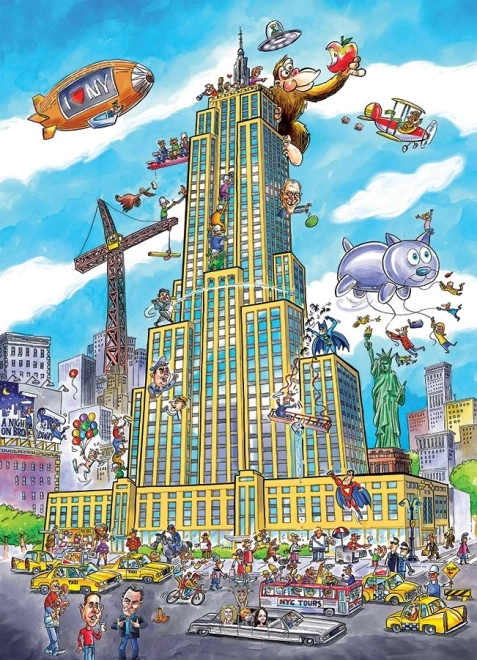 Puslespil DoodleTown: Empire State 1000 brikker
