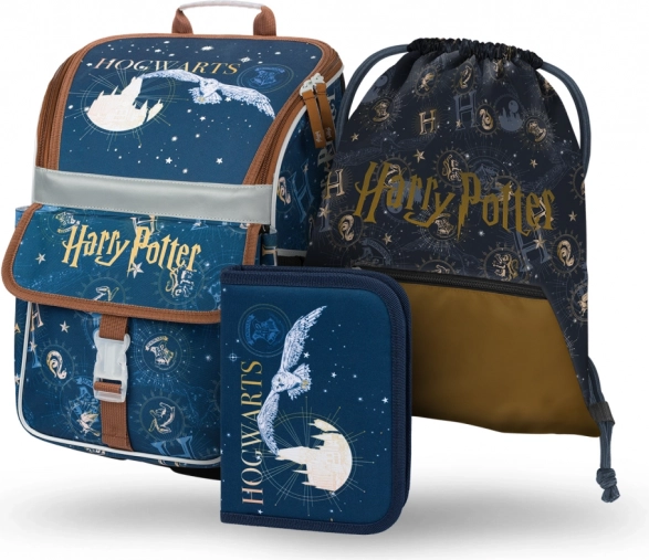 Skolesæt Harry Potter Hogwarts: skoletaske, penalhus, pose