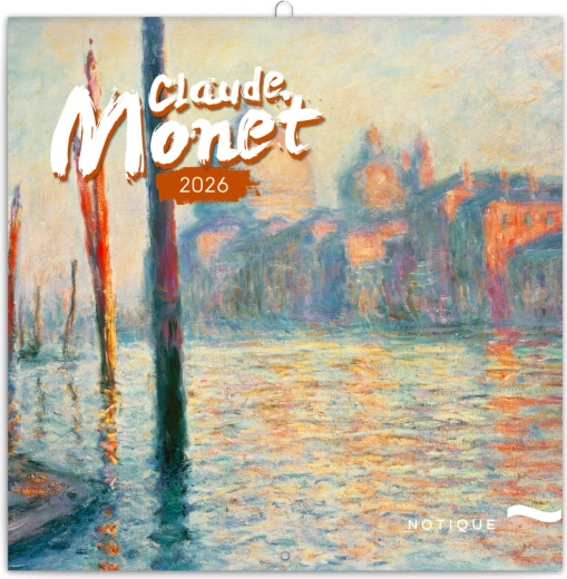 Notater kalender Claude Monet 2026, 30 x 30 cm